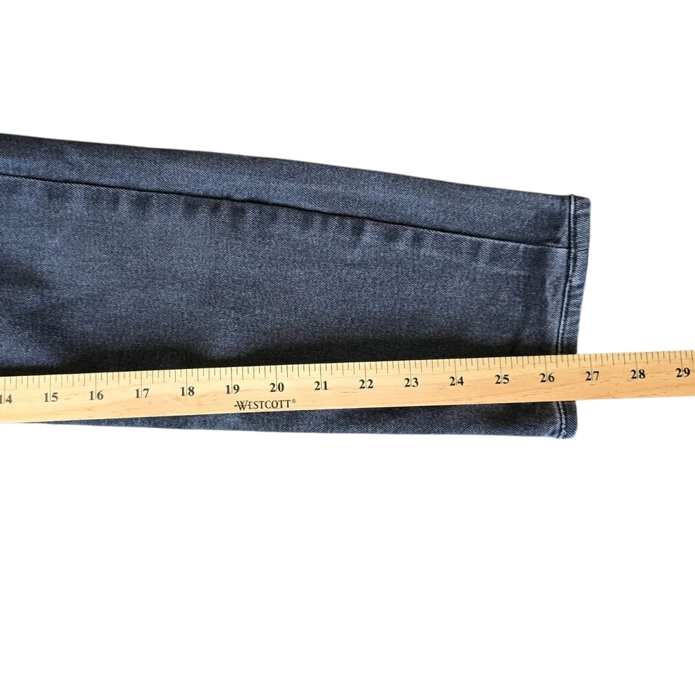 7 For All Mankind Men's Slim Jeans Dark Gray - Picture 6 of 10